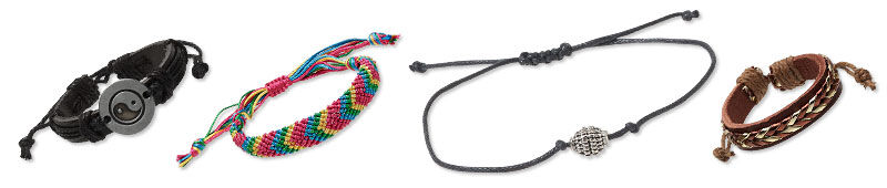 Various types of bracelets 