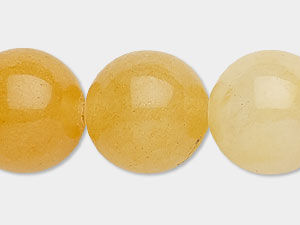 Yellow "Jade" Quartz Beads