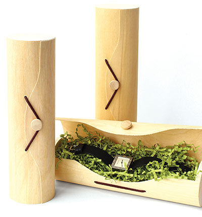 Wood presentation boxes