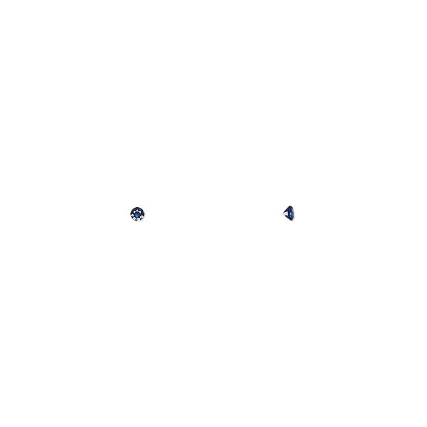 Blue sapphire 1pkg2, hand-cut faceted round gem A- grade, 1.5mm image number 0