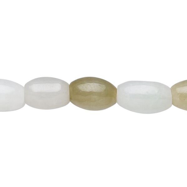Jadeite 1pkg1, round tube bead natural 15.5-16 inch 12x8mm image number 0
