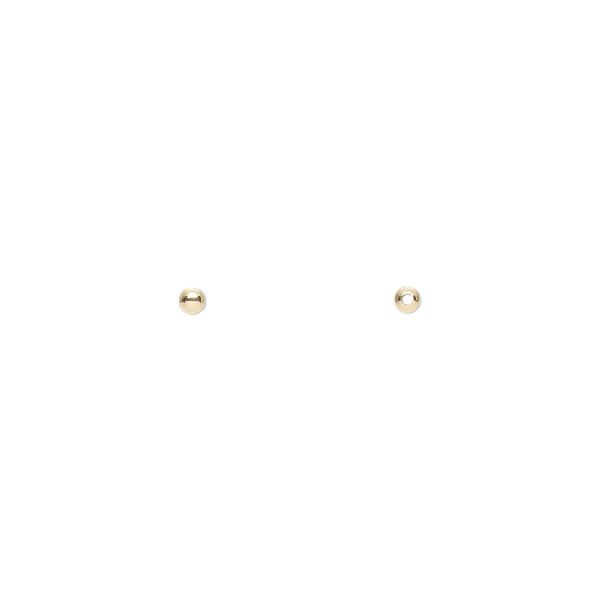 Bead, 14Kt gold, 2mm seamless round. Sold individually. image number 0
