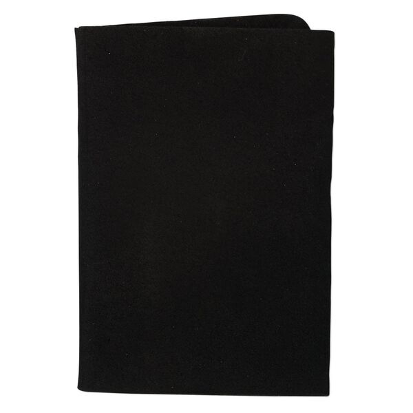Scrap, leather (dyed), black, 9-1/4 x 3-1/2 inch square. Sold individually. image number 0
