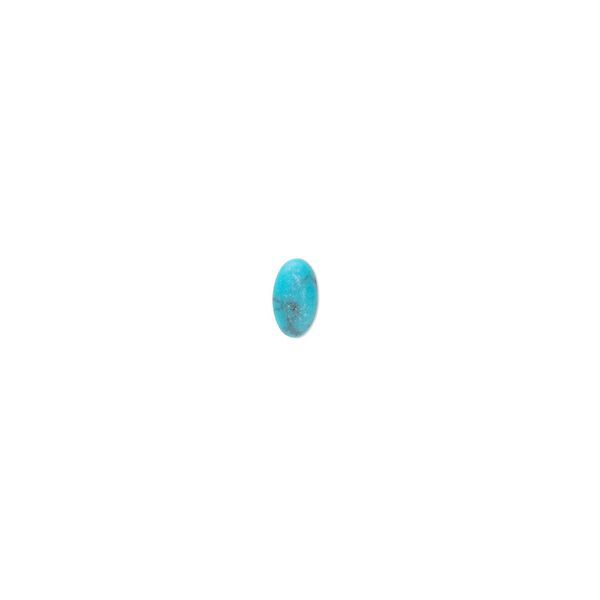 Turquoise 1pkg6, calibrated oval cab 5x3mm image number 0