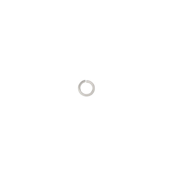 Jump ring, stainless steel, 8mm round square wire, 5.9mm inside diameter, 18 gauge. Sold per pkg of 50. image number 0