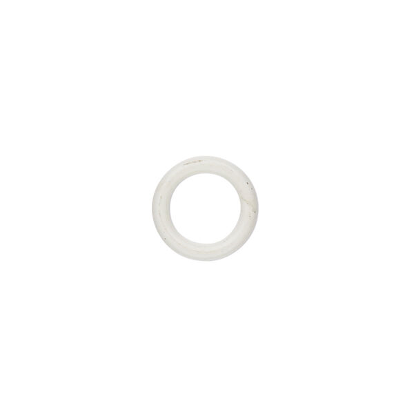 Component, Oh! Ring™, silicone, antique white, 12mm round with 8mm hole. Sold per pkg of 200. image number 0