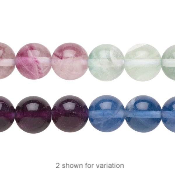 Multi-fluorite 1pkg1, round bead natural 15.5-16 inch 10mm image number 0
