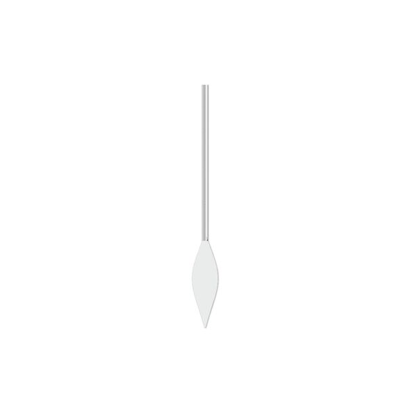Paddle pin, silver-plated brass, 1-inch spear style, 22 gauge. Sold per pkg of 100. image number 0