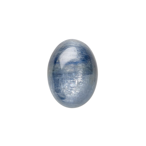 Blue kyanite 1pkg1, calibrated oval cab C grade, 18x13mm image number 0