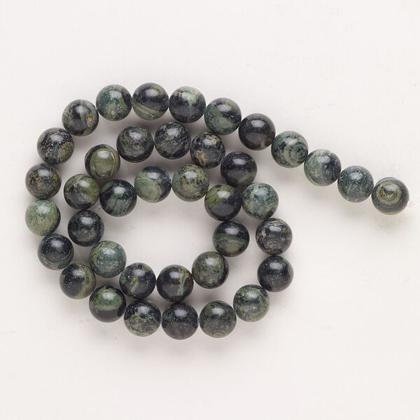 Kambaba jasper 1pkg1, round bead natural 15 inch 10mm image number 0