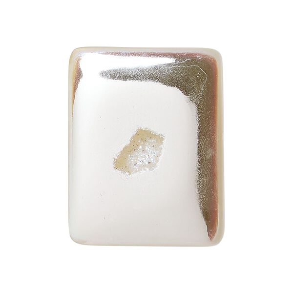 Druzy agate 1pkg1, hand-cut non-calibrated dichroic rectangle cab 30x24mm-33x26mm image number 0