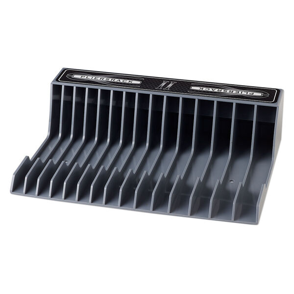 Plier rack, Plyworx PliersRack II, ABS plastic, grey, 12-3/4 x 9 x 3-1/4 inches with 15 slots. Sold individually. image number 2