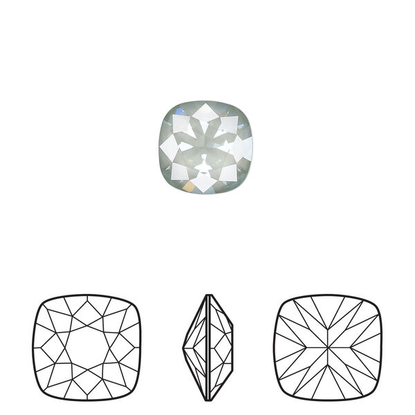 Fancy stone 2pk crystal agave ignite LacquerPRO, Crystal Passions® 10mm cushion 4470 image number 0