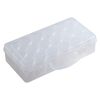 Organizer box, plastic, clear, 10 x 5 x 2-1/2-inch rectangle, (18) round vials with threaded closures. Sold individually. image number 2