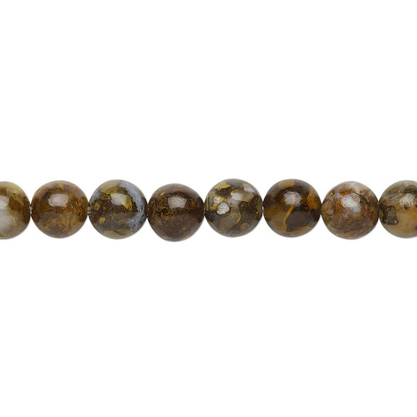 Brown opal 1pkg1, round bead 15.5-16 inch 6mm image number 0