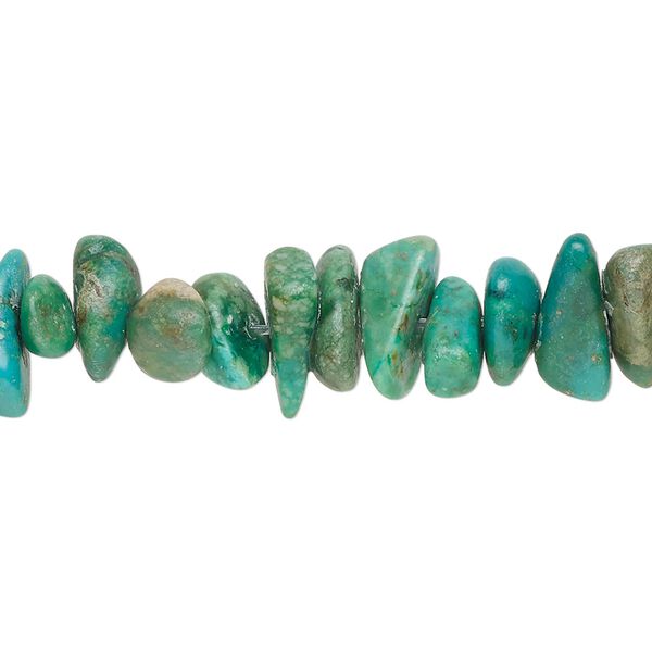 Turquoise 1pkg1, chip bead 15 inch large image number 0
