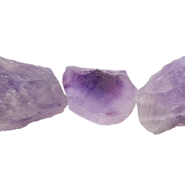 Amethyst 1pkg1, matte rough nugget bead natural 15.5-16 inch small to medium image number 0