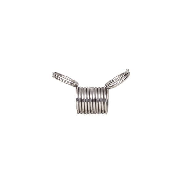 Beading supply, Bead Stopper™, stainless steel, 7mm. Sold per pkg of 20. image number 0