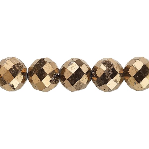 Druzy agate 1pkg1, electroplated faceted round bead 8 inch 10mm image number 0