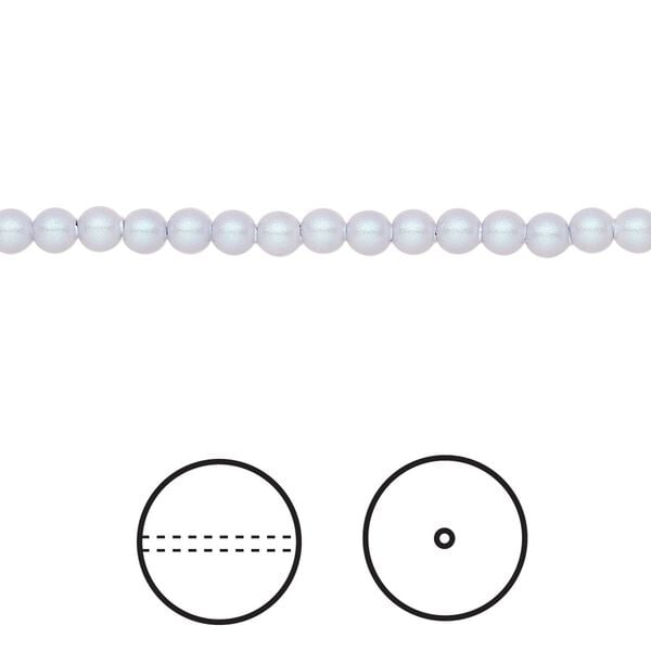 Pearl 1000pk iridescent dreamy blue, Swarovski® 3mm round 5810 image number 0