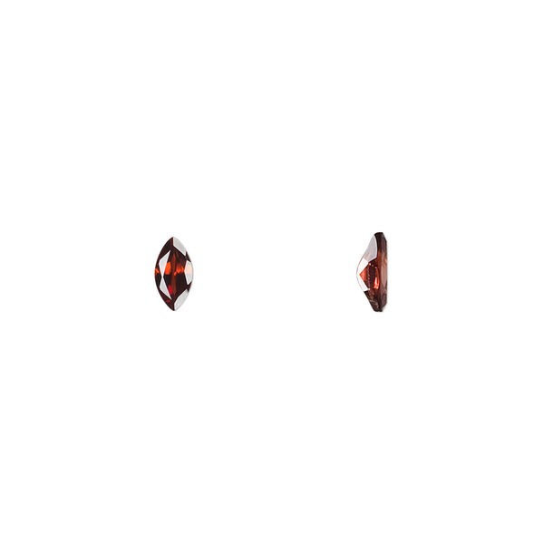Almandite garnet 1pkg4, hand-cut faceted marquise gem natural 6x3mm image number 0