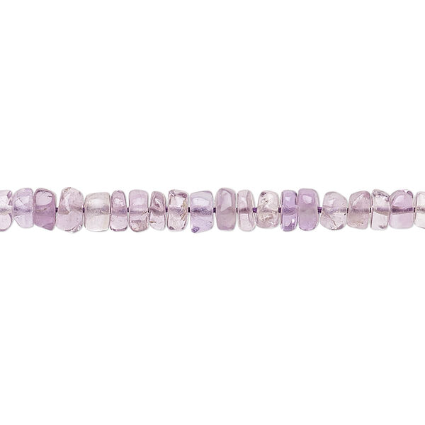 Amethyst 1pkg1, hand-cut heishi bead natural 13 inch 3x2mm-4x3mm image number 0