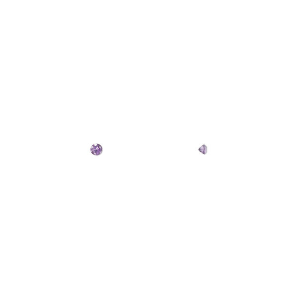 Amethyst 1pkg4, hand-cut faceted round gem natural 1.5mm image number 0