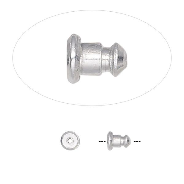 Earnut 1pkg10, 5.5x5mm barrel, aluminum 5 pair image number 0