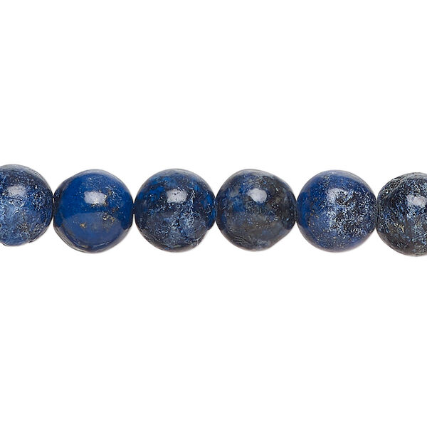 Lapis lazuli 1pkg1, round bead 15 inch 8-10mm image number 0
