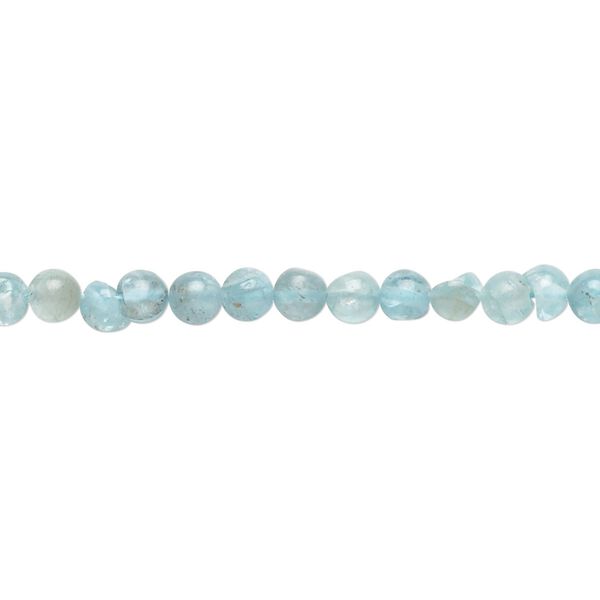 Apatite 1pkg1, hand-cut round bead natural 13 inch 3-5mm image number 0