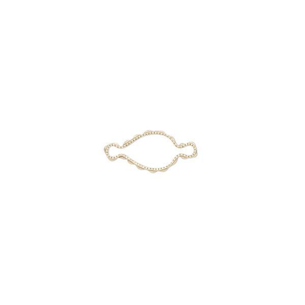 Link, Wrap-Tite®, 14Kt gold-filled, 7x5mm fancy pear setting. Sold per pkg of 2. image number 0