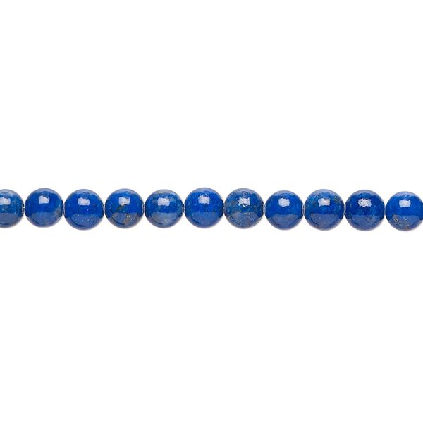 Lapis lazuli 1pkg1, round bead natural 15.5-16 inch 4mm image number 0