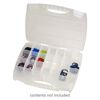 Organizer box, plastic, clear, 14-1/2 x 12-1/2 x 2 1/2-inch, 21 compartments. Sold individually. image number 0