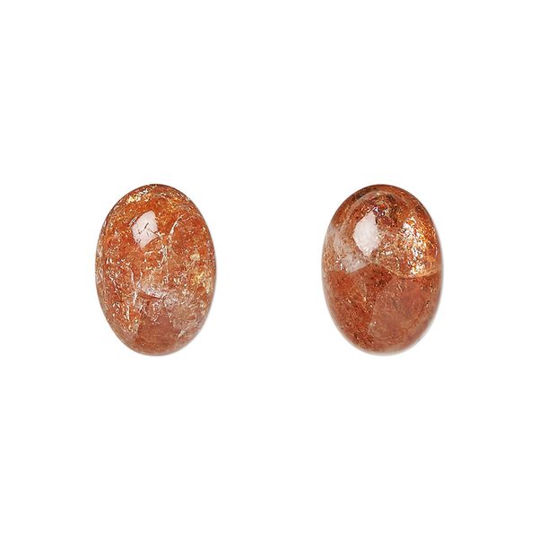 Sunstone 1pkg1, hand-cut calibrated oval cab natural 14x10mm image number 0