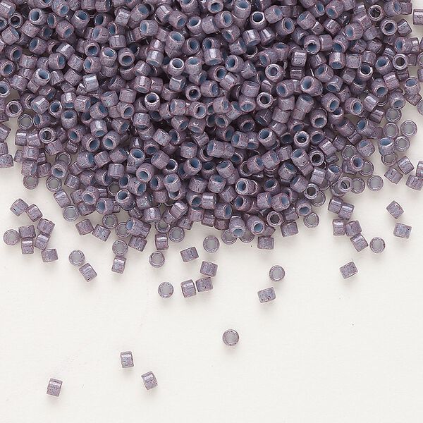 Seed bead, Delica®, glass, pkg/50g, #11 round, opaque mulberry (DB-0662). image number 0