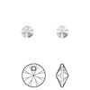 Drop 12pk crystal blue shade, Crystal Passions® 6mm pendant mini disk 6428 image number 0