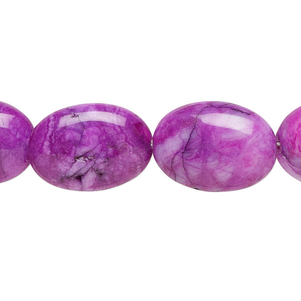 Crazy lace agate 1pkg1, oval bead 15.5-16 inch 18x13mm image number 0