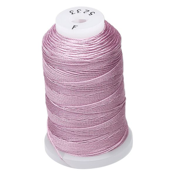 Thread, Purely Silk™, 3-ply, lilac, size F. Sold per 140-yard spool. image number 0