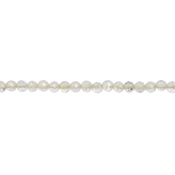 Prehnite 1pkg1, faceted round bead natural 12 inch 2mm image number 0