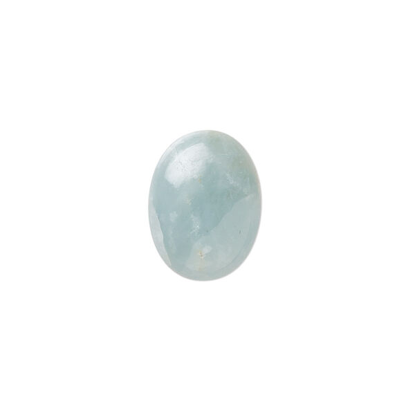 Aquamarine 1pkg1, hand-cut oval cab calibrated 16x12mm image number 0