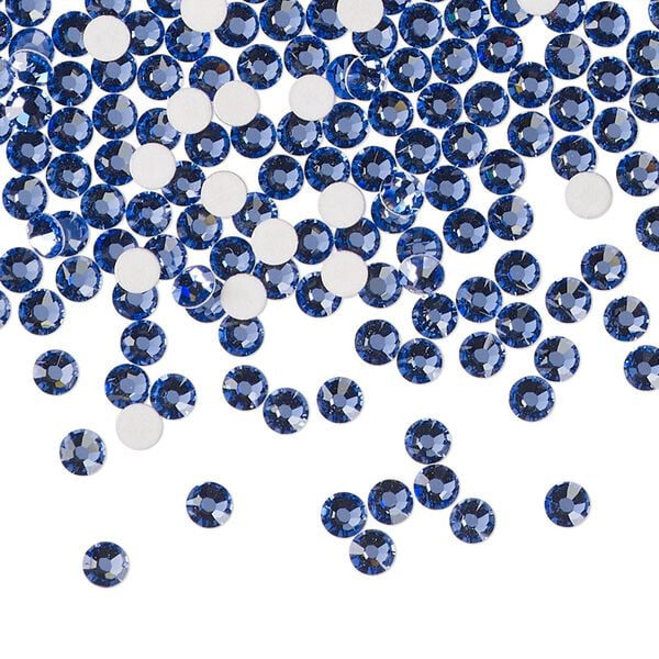 Flat back 1440pk blue violet foil back, Preciosa MAXIMA Czech crystal rhinestone 3-3.2mm chaton rose round SS12 image number 0