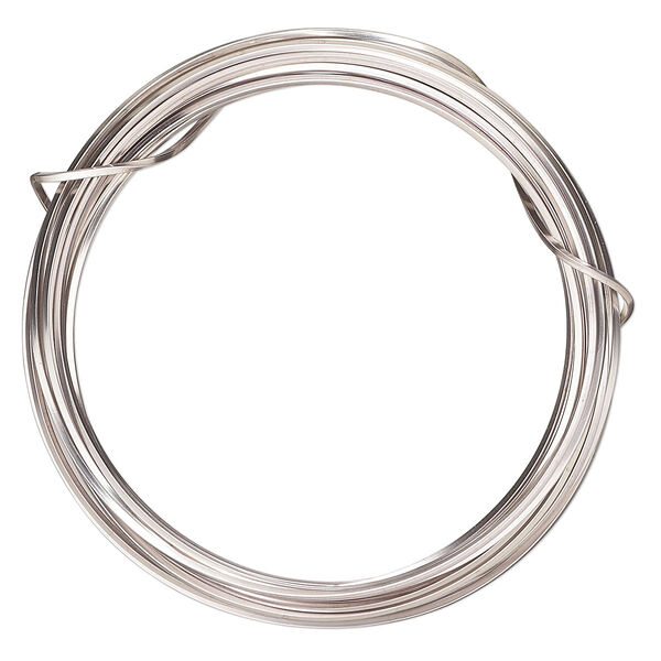 Wire, ParaWire™, titanium-finished copper, square, 18 gauge. Sold per 4-yard section. image number 0