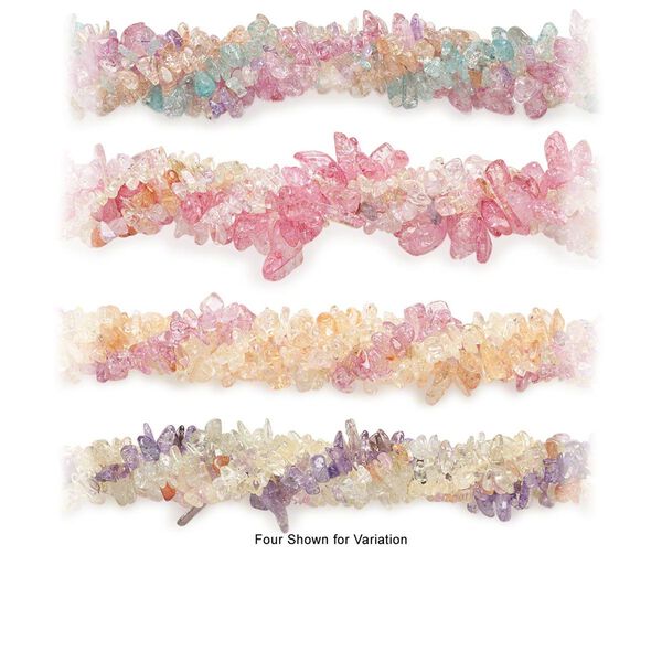 Ice flake quartz 1pkg5, chip bead 15 inch mix medium to extra-large image number 0