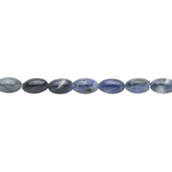Sodalite 1pkg1, oval bead natural 15.5-16 inch 6x4mm image number 0