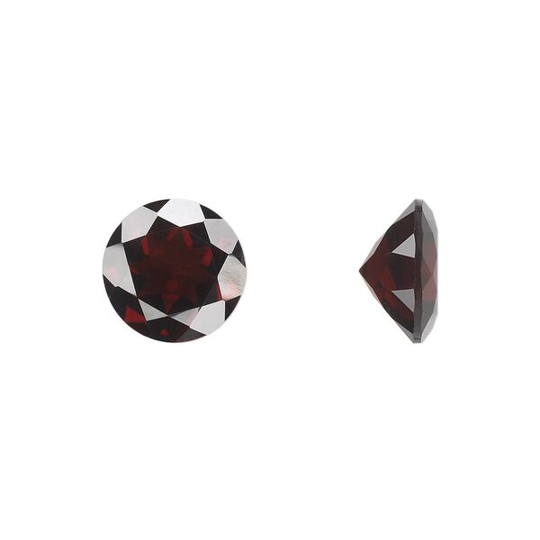 Almandite garnet 1pkg1, hand-cut faceted round gem natural 10mm image number 0