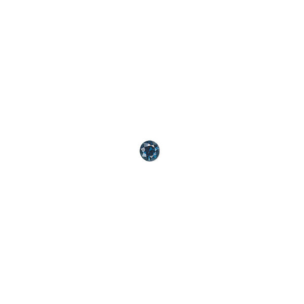 Blue sapphire 1pkg1, hand-cut faceted round gem 3mm image number 0