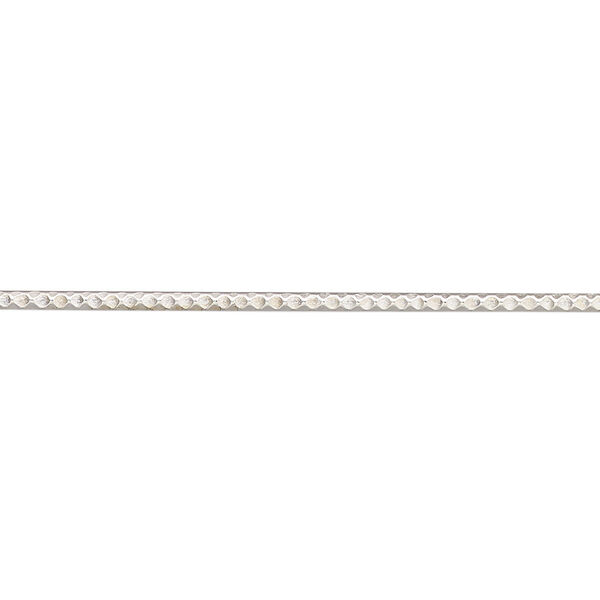 Bezel wire, sterling silver, 1.5x0.75mm with diamond-cut pattern, 14 gauge. Sold per 1-foot pkg. image number 0
