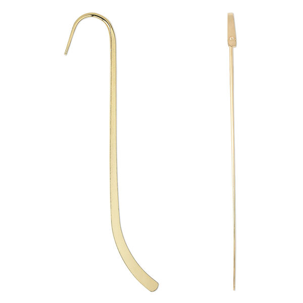Bookmark, gold-plated steel, 5-inches long. Sold per pkg of 2. image number 0