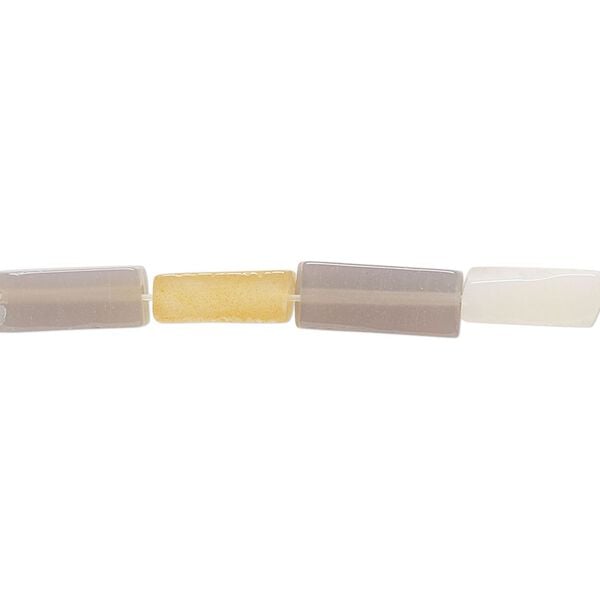 Agate 1pkg1, square tube bead 15 inch 10x4mm-11x4mm image number 0