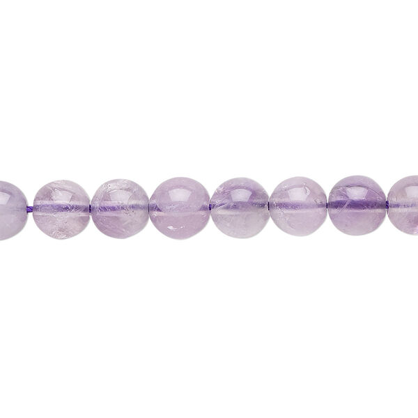 Amethyst 1pkg1, round bead natural 15.5-16 inch 6mm image number 0